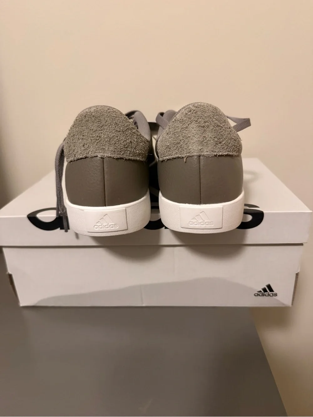 adidas VL Court Low-Top Sneakers in Taupe